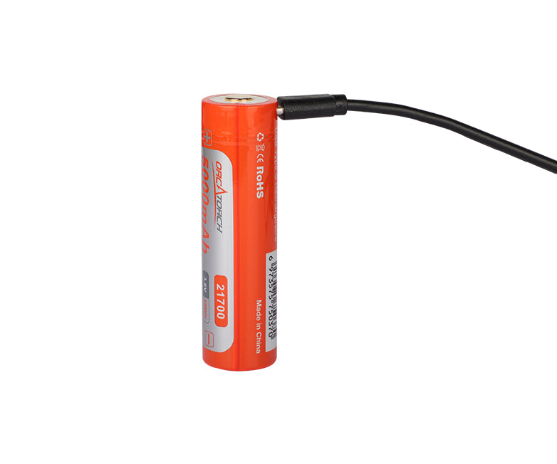Orcatorch 21700 USB Type-C Battery|5000mah