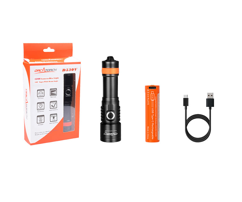 Orcatorch D530V Dive Lamp Pack|Macro Shooting