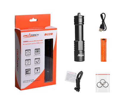 Orcatorch D520 Dive Lamp