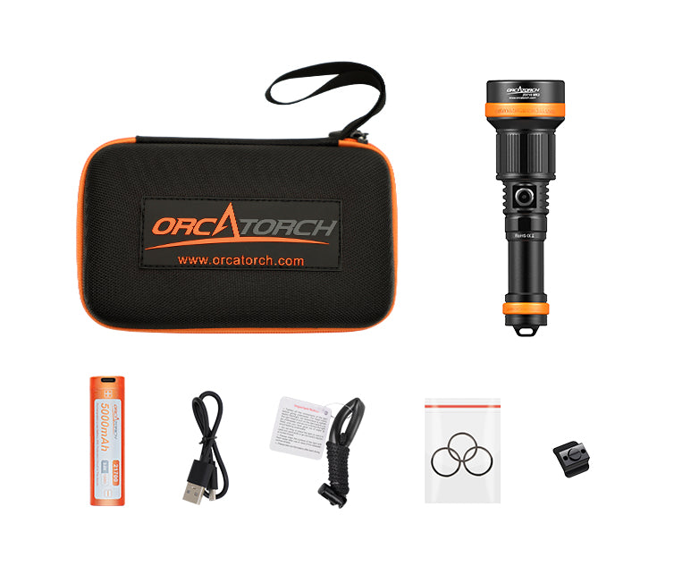 Orcatorch ZD710 MK2 Dive Lamp