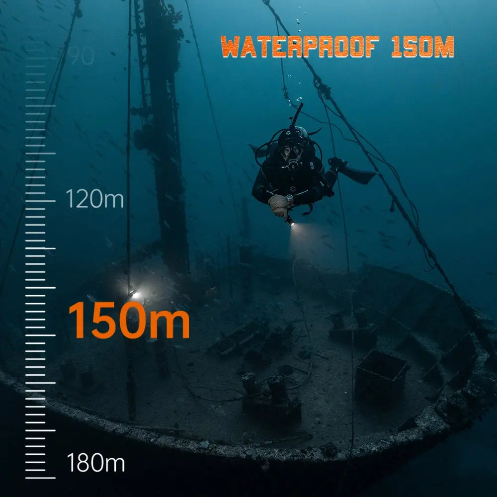 OrcaTorch D710V Diving Flashlight