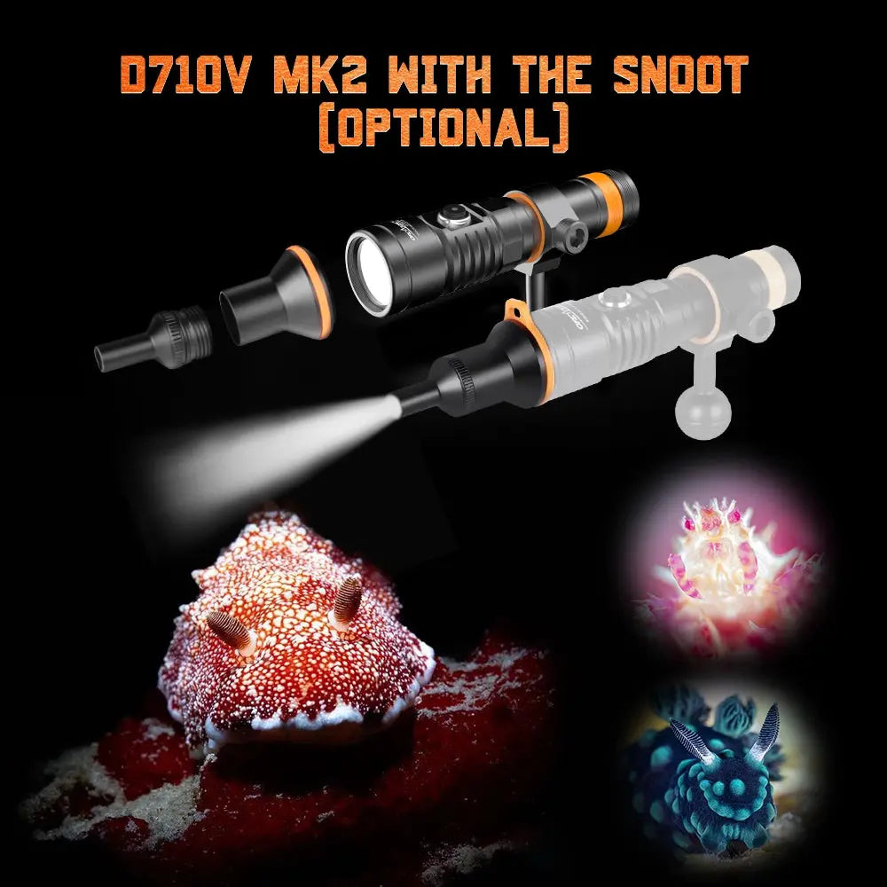 OrcaTorch D710V Diving Flashlight
