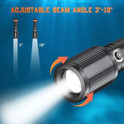 OrcaTorch D720 Long Beam Dive Light