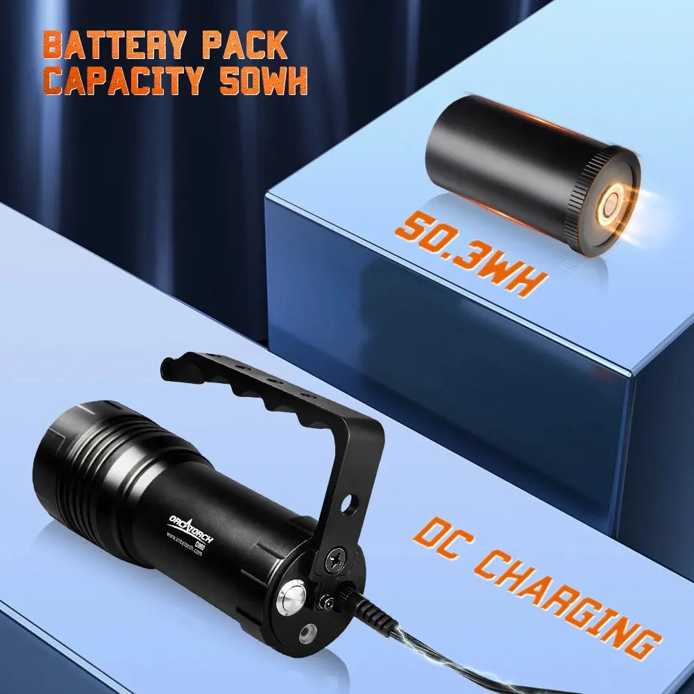 OrcaTorch D860 4200 Lumens Dive Light
