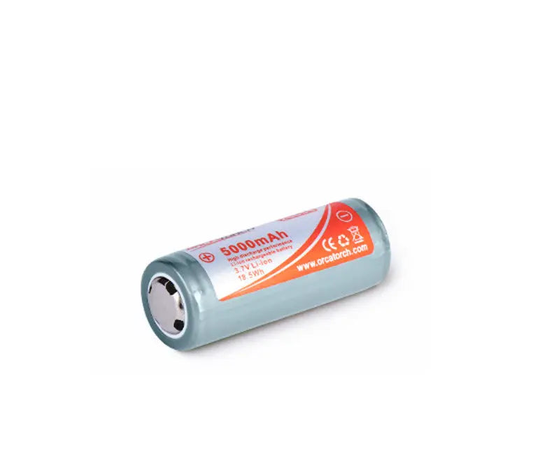 OrcaTorch 26650 Rechargeable Battery - 5000mAh